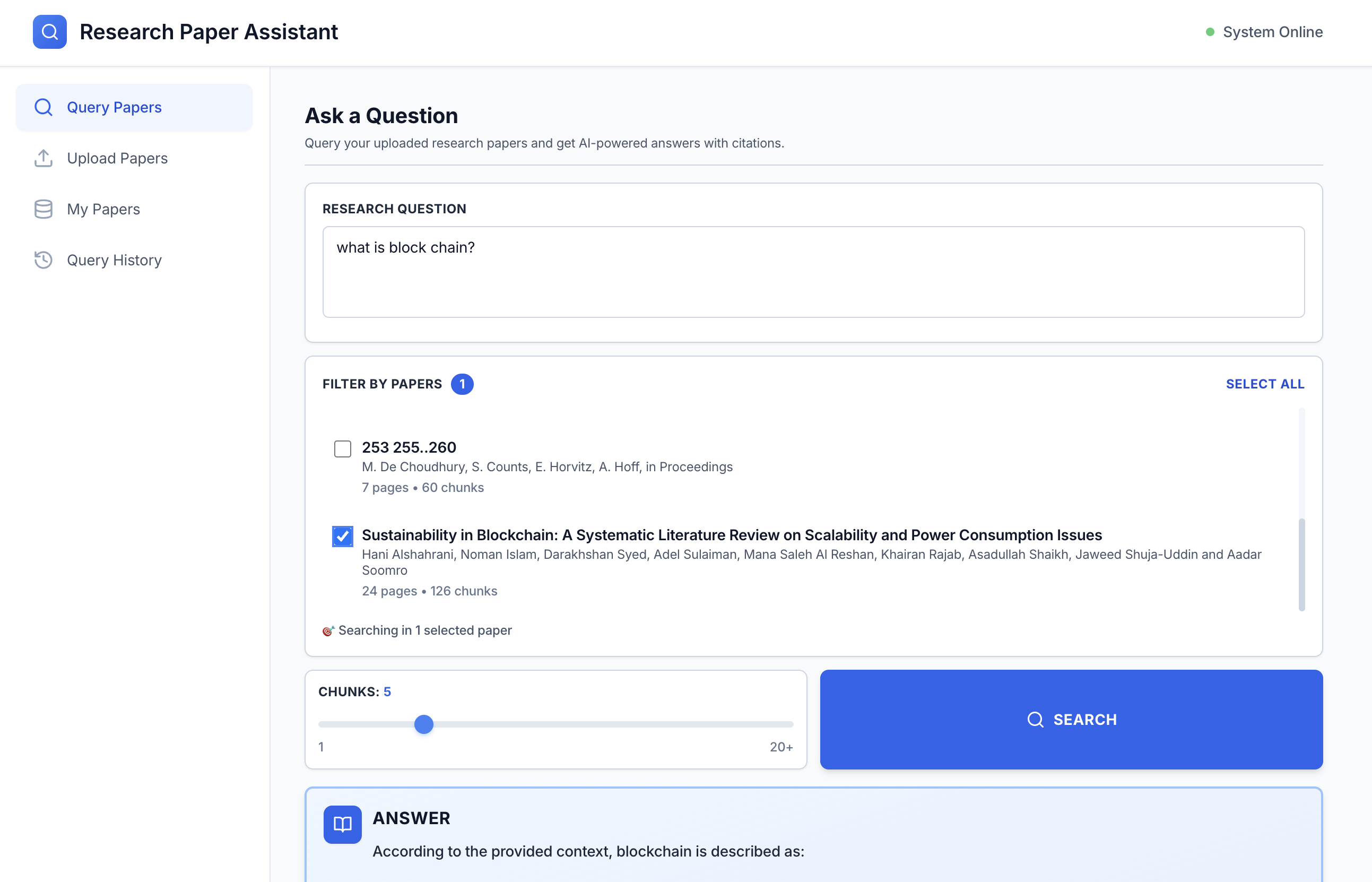 Research Assistant RAG App